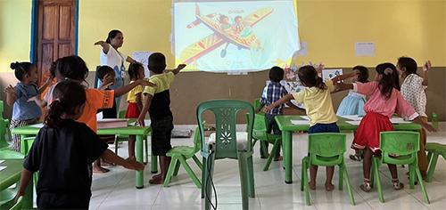 Opportunities for children to imagine and play together in the context of youth and sports curriculum themes