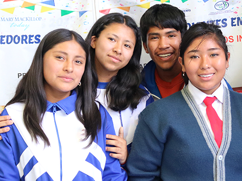 Students in Peru