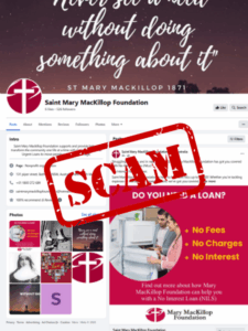 Image of fake Facebook profile