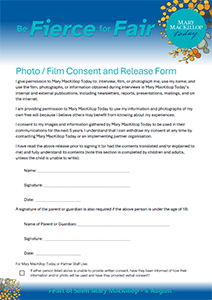 Photo Consent Form cover