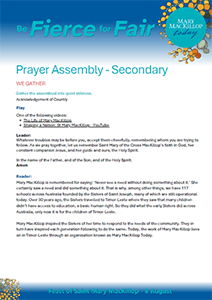 Prayer Assembly Secondary cover